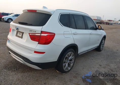 2017 BMW X3 Sdrive28I z USA, uszkodzony, nr VIN 5UXWZ7C36H0X42945